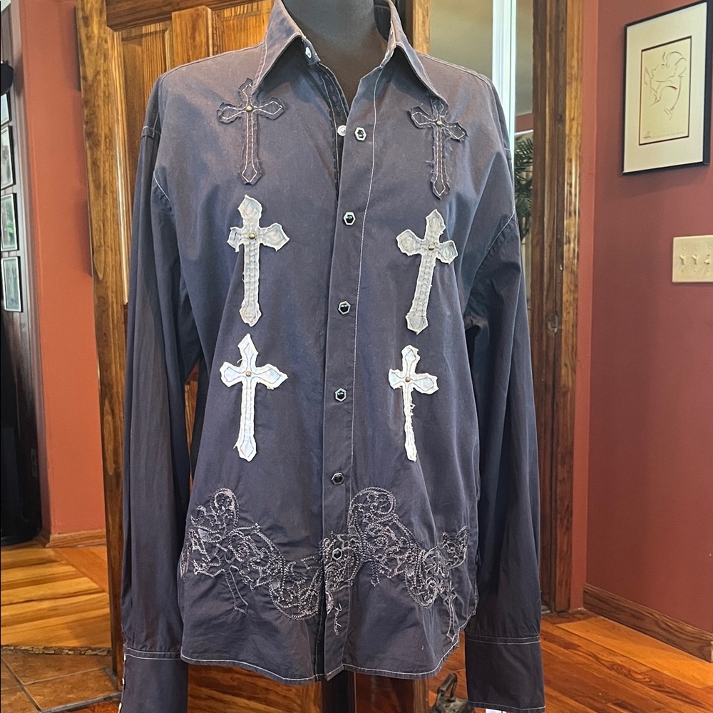 Fender Rare Embroidered Distressed Long Sleeve - Picture 5 of 11